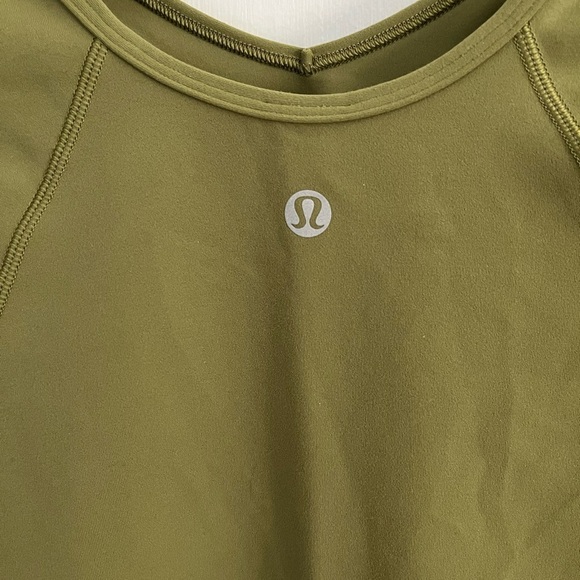 NWOT Lululemon Align Tee Shirt Bronze Green Cropped Short Sleeve Athleisure - Picture 7 of 10